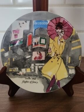 Kate Spade Grand Tour Tidbit Plate By Lenox 5.75"